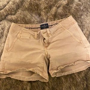 American Eagle khaki stretch shorts